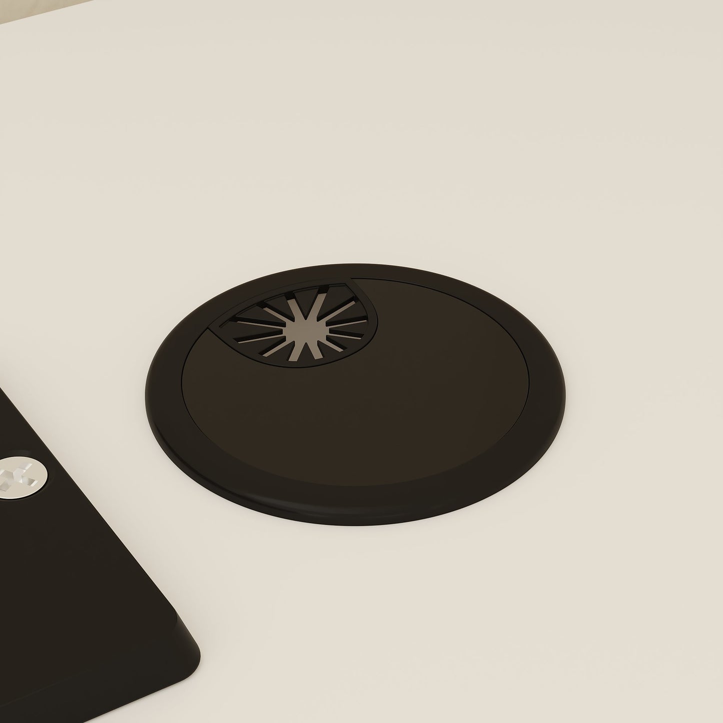 Bureau d'ordinateur en L de 160 cm de large avec tiroir à dossiers suspendus