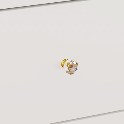 Ensemble coiffeuse avec miroir coulissant éclairé, tabouret rembourré, 5 tiroirs et étagères