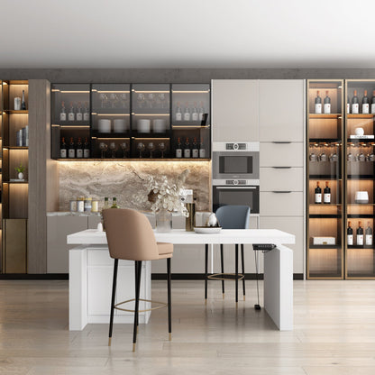 Îlot de cuisine relevable