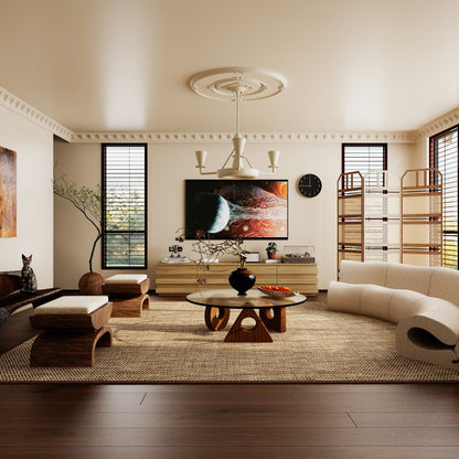 Meuble TV à 4 tiroirs de 78,7 po de largeur