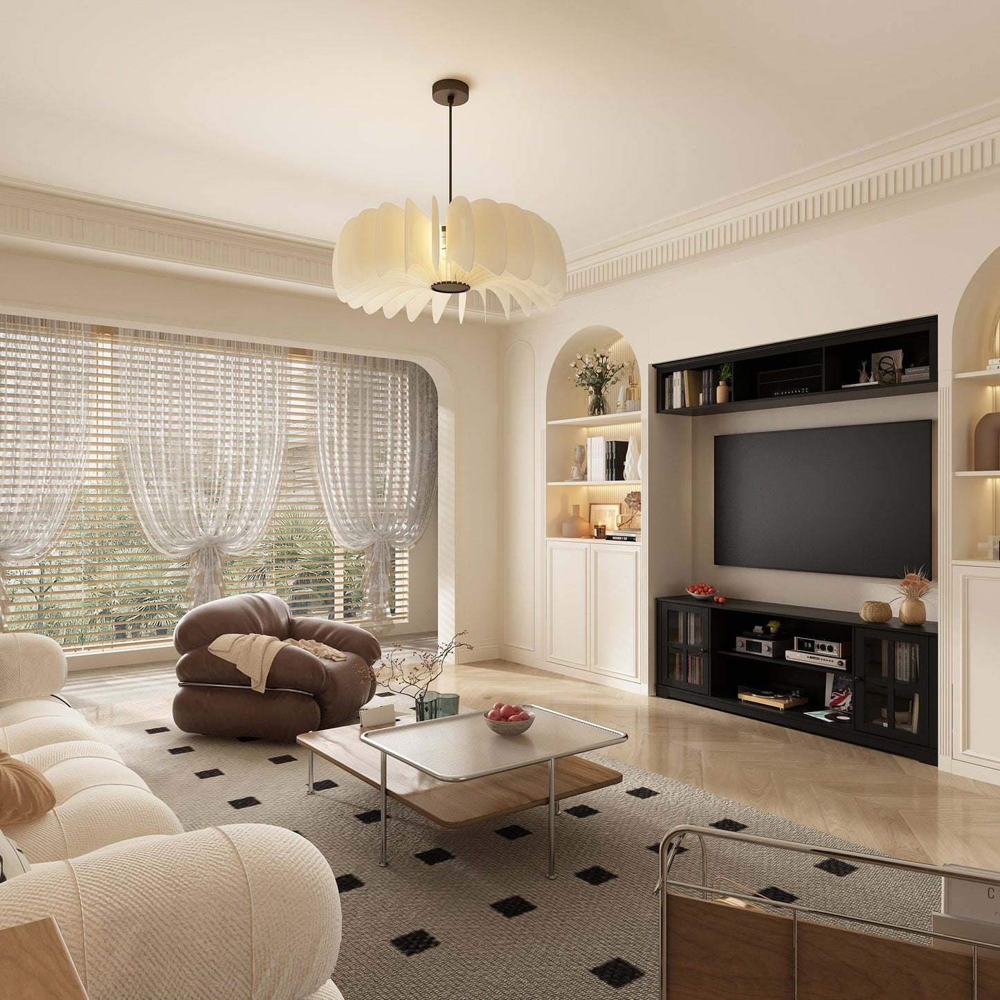 Meuble TV grand centre de divertissement