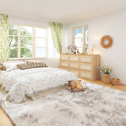 Commode en bois moyen à 9 tiroirs de 62,9 cm de large