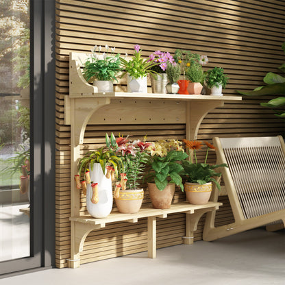 Table de balcon en bois massif
