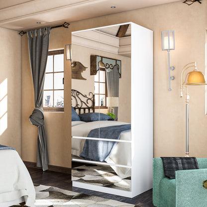 Armoire en bois massif et en panneaux de particules