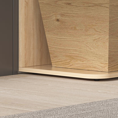 Bibliothèque d'exposition géométrique à 7 étagères (81,9 pouces)