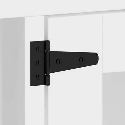 Grande cage en bois pour chien avec 2 tiroirs et séparateurs