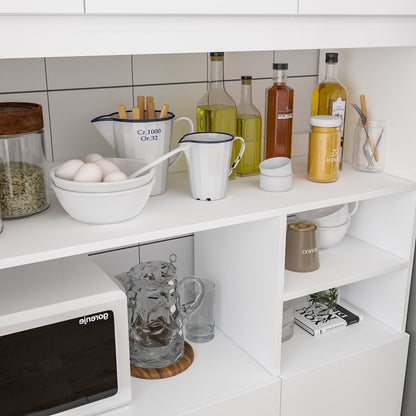 Grand meuble de rangement de cuisine avec portes et étagères - 47,2 cm de large