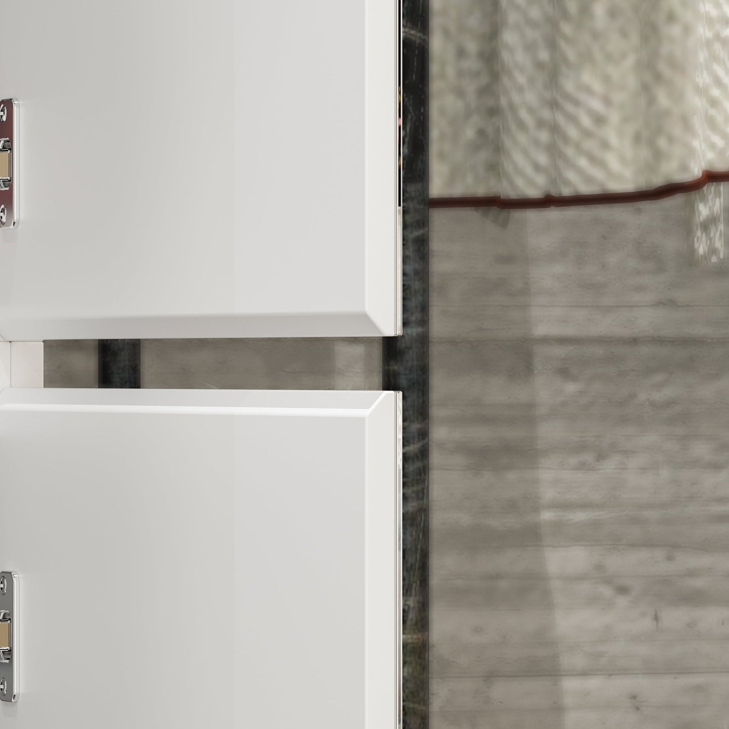 Armoire en bois massif et en panneaux de particules