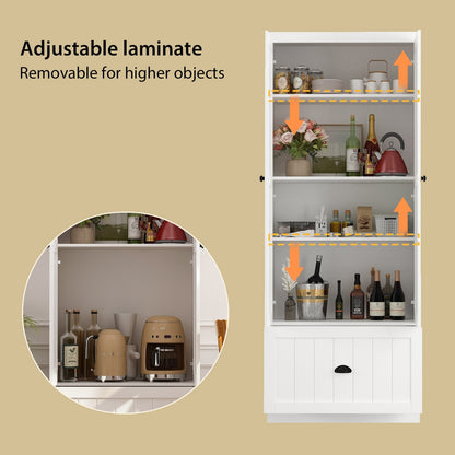 Meuble d'entrée avec étagère, rangement à chaussures et armoire à manteaux.