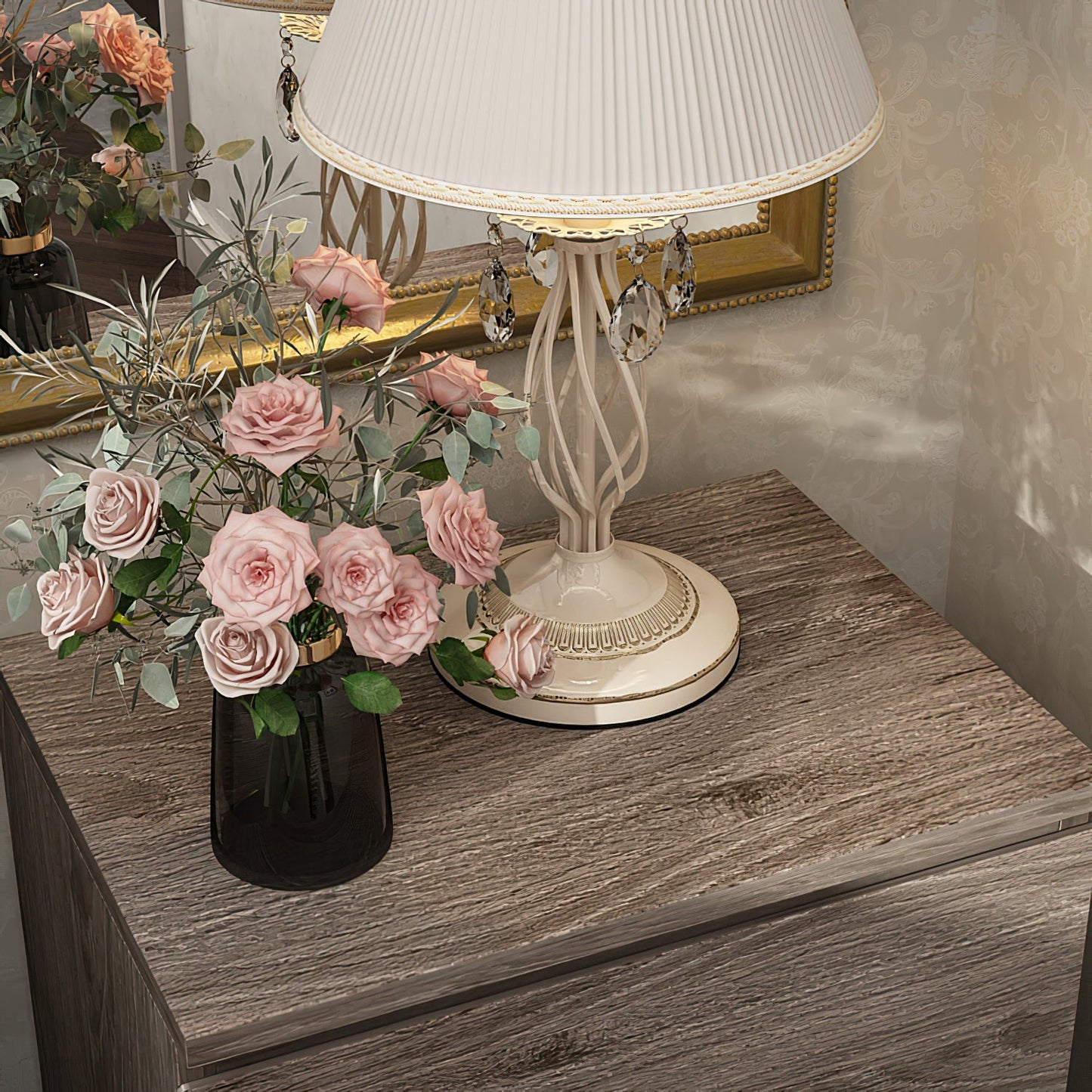 Commode à 2 tiroirs, buffet, table de chevet dans la chambre 