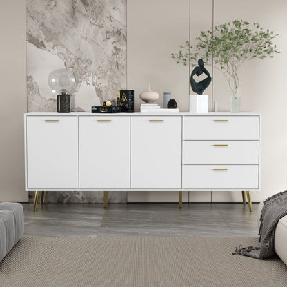 Buffet de 70,9 cm de large avec 3 portes et 3 tiroirs