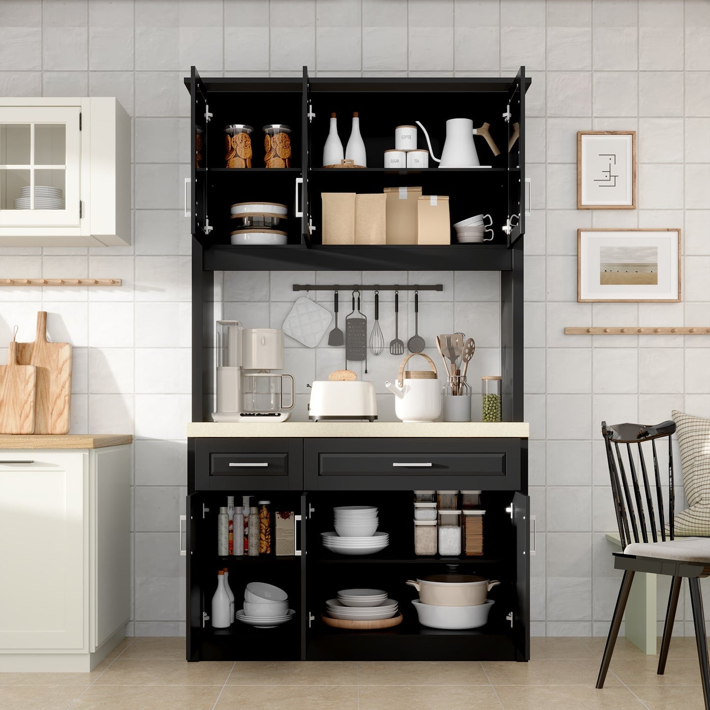 Buffet de cuisine de grande taille (47,6 po de largeur)