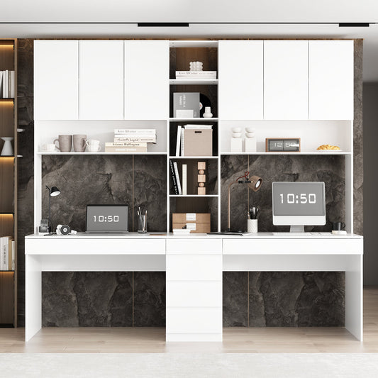 Bureau de 94,5 po avec étagère