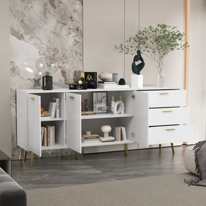 Buffet de 70,9 cm de large avec 3 portes et 3 tiroirs