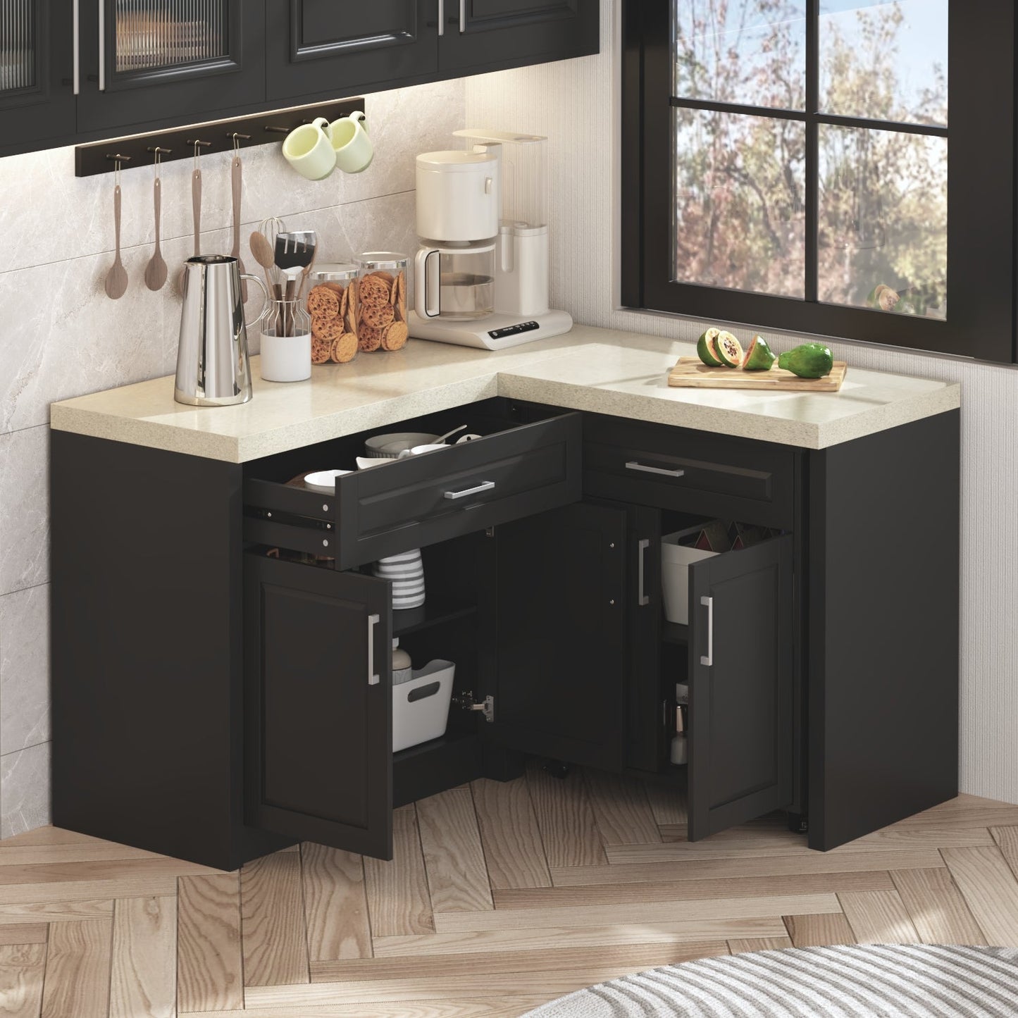 Îlot de cuisine d'angle 51W