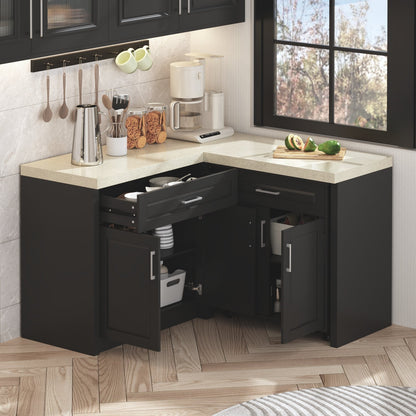 Îlot de cuisine d'angle 51W