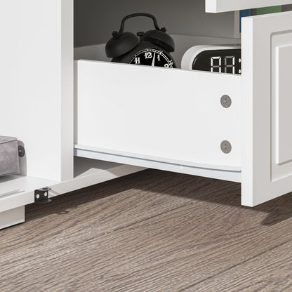 Cage pour chien à 6 tiroirs et 2 compartiments avec porte de style grange