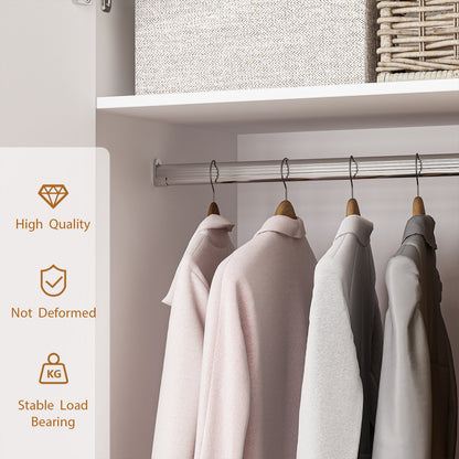 Armoire moderne grand placard de rangement 2 portes 2 tiroirs