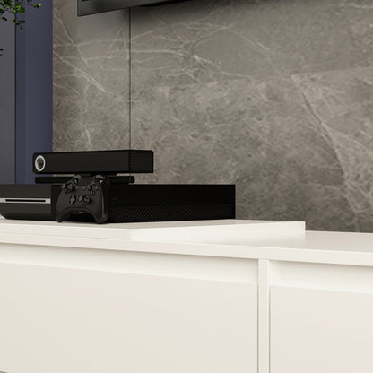 Console multimédia à 4 tiroirs de 94,5 pouces de large