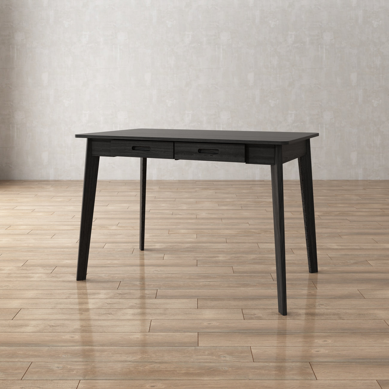 Bureau minimaliste en bois blanc, table d'étude pour bureau, 39,4 cm de large