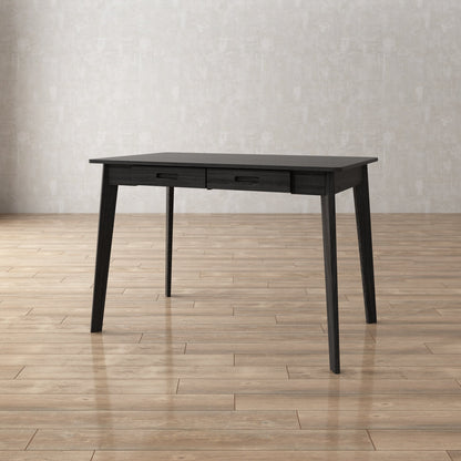 Bureau minimaliste en bois blanc, table d'étude pour bureau, 39,4 cm de large