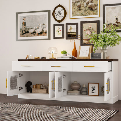 Buffet/meuble de rangement de 63 po de largeur