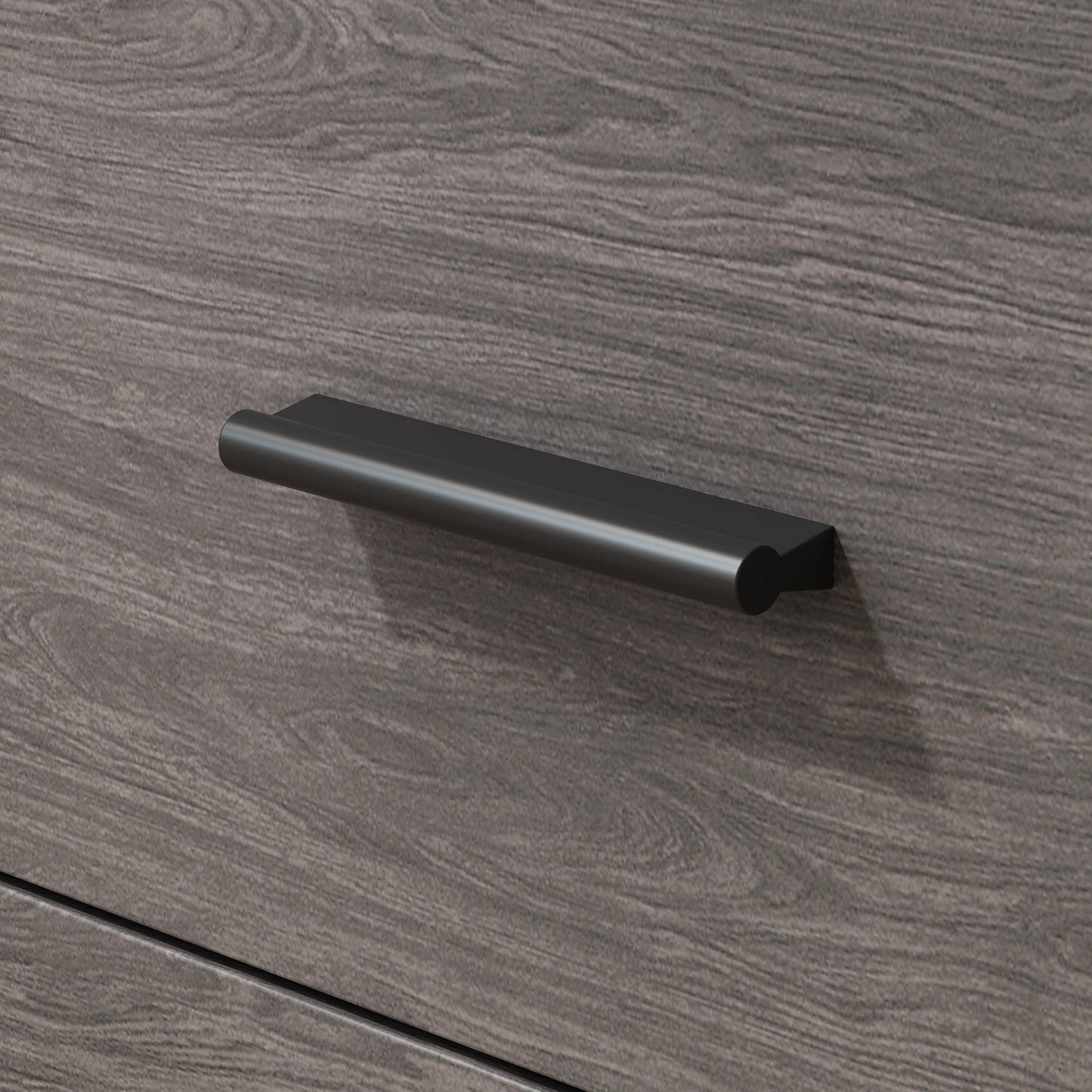 Bureau d'angle en L de 55 pouces avec étagères et tiroirs 