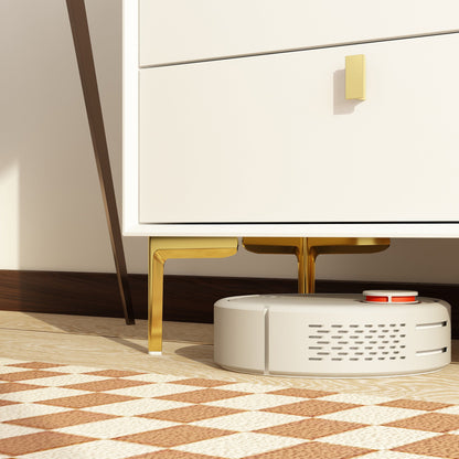 Buffet/commode à 6 tiroirs avec pieds en métal pour le rangement à domicile