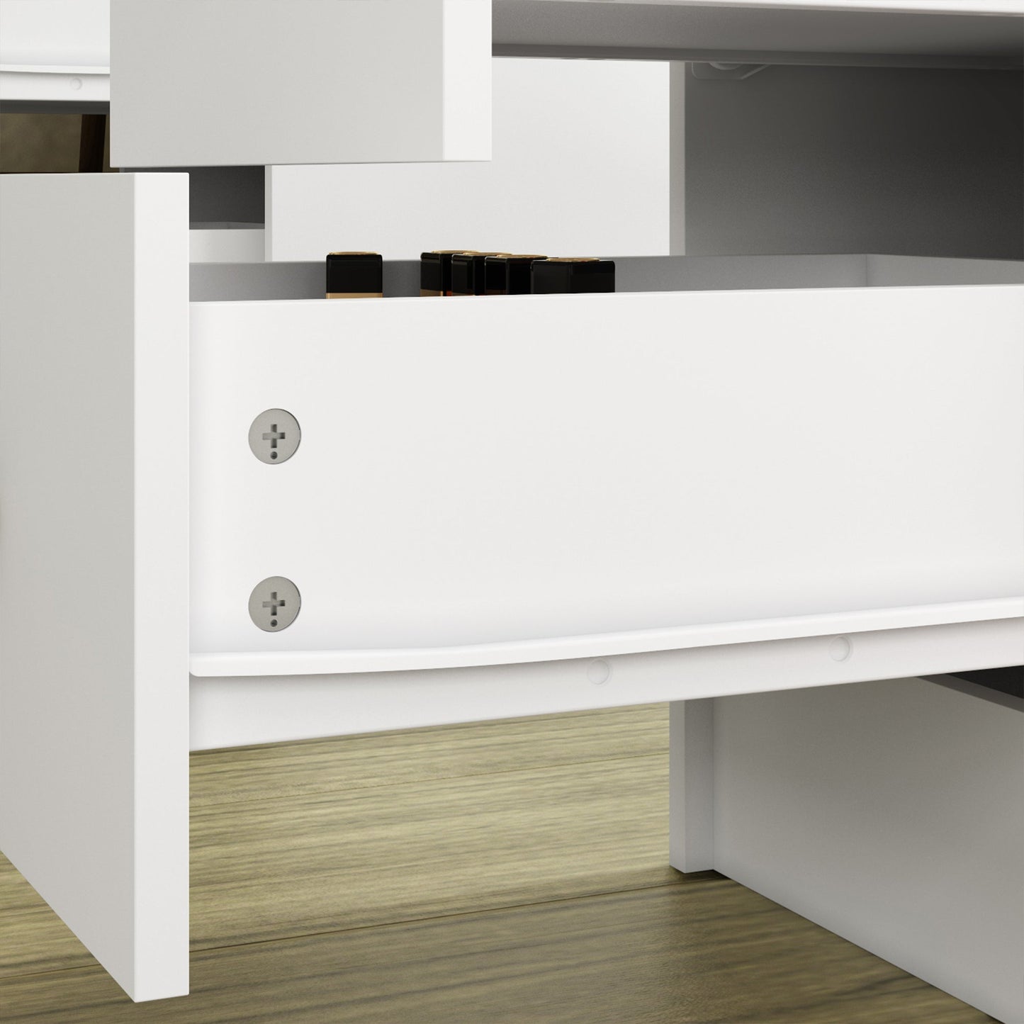 Coiffeuse avec miroir et lampe