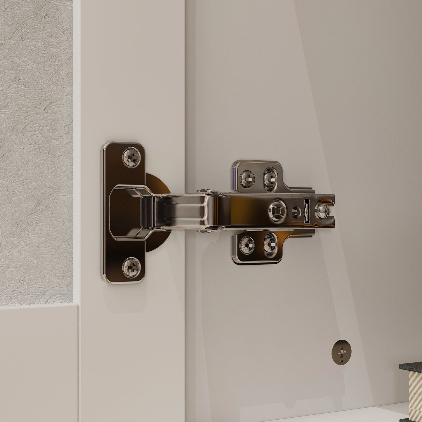 Vitrine de 158 cm de haut (62,2 po) avec portes vitrées, blanche