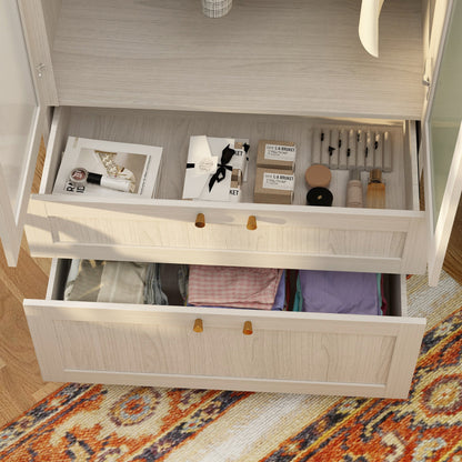 Armoire en bois massif et en panneaux de particules