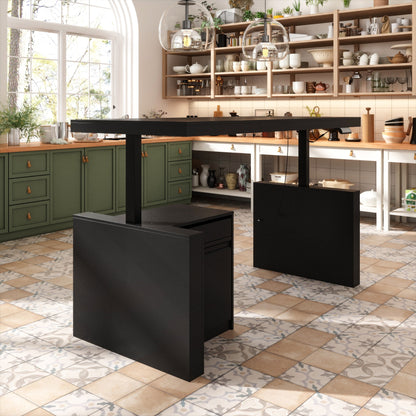 Îlot de cuisine relevable