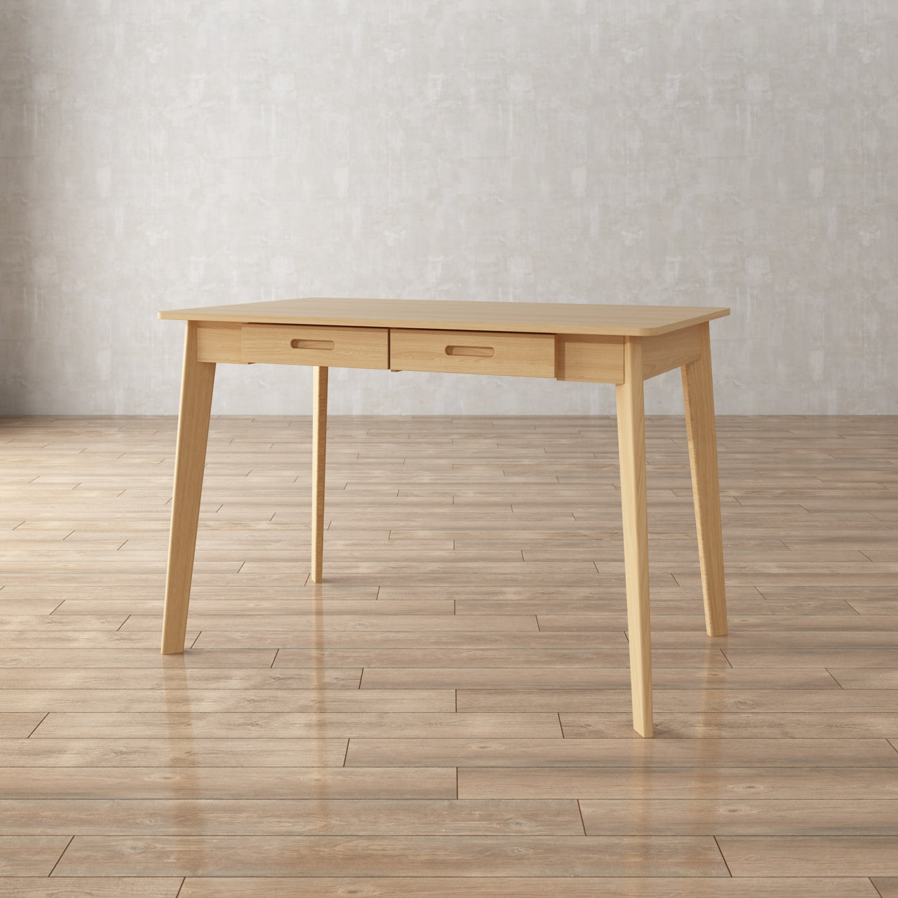 Bureau minimaliste en bois blanc, table d'étude pour bureau, 39,4 cm de large