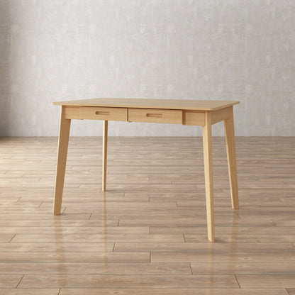 Bureau minimaliste en bois blanc, table d'étude pour bureau, 39,4 cm de large