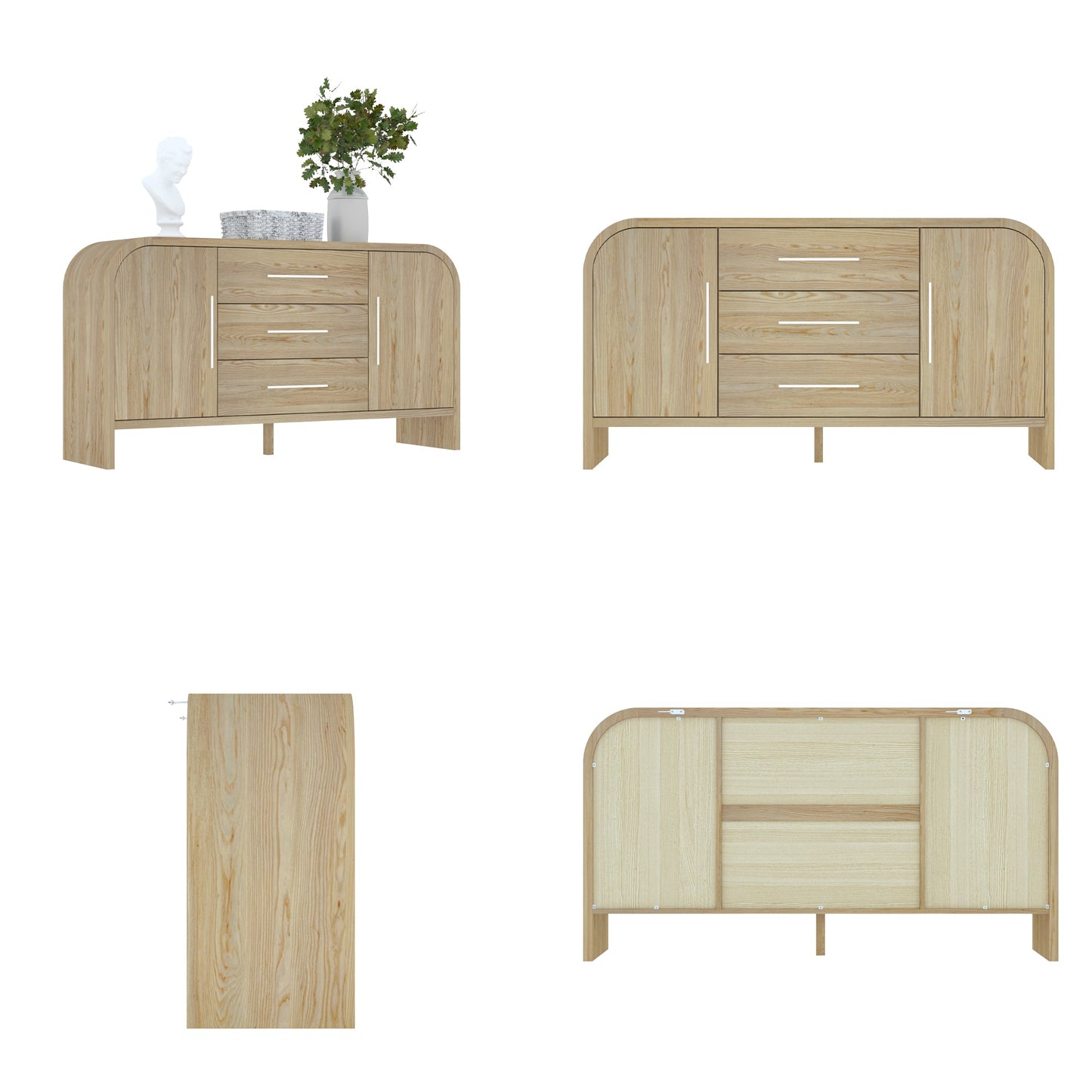 Buffet/meuble de rangement de 59 po de largeur