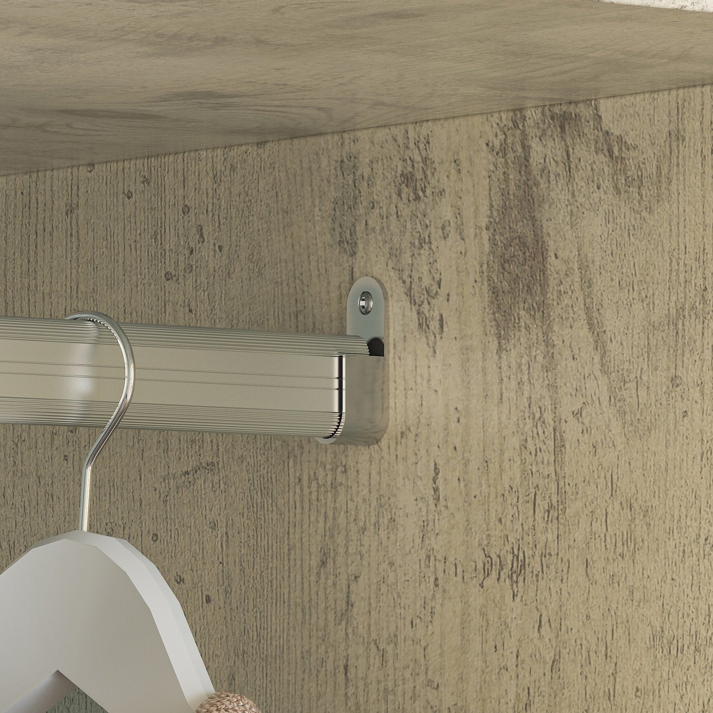 Grande armoire-penderie pour chambre à coucher, meuble de rangement à 4 portes et 5 tiroirs