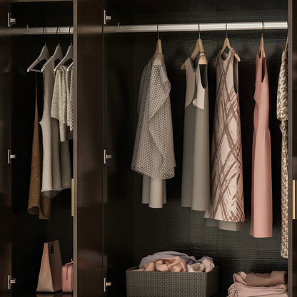 Armoire multifonctionnelle de grand rangement avec miroir