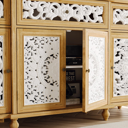 Buffet/meuble de rangement de 59,1 cm de large avec décorations murales