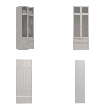 Armoire en bois massif et en panneaux de particules