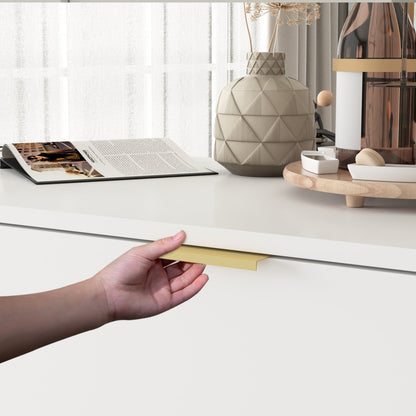 Buffet-bar à 3 tiroirs et 2 portes, meuble de rangement, crédence, coin café 