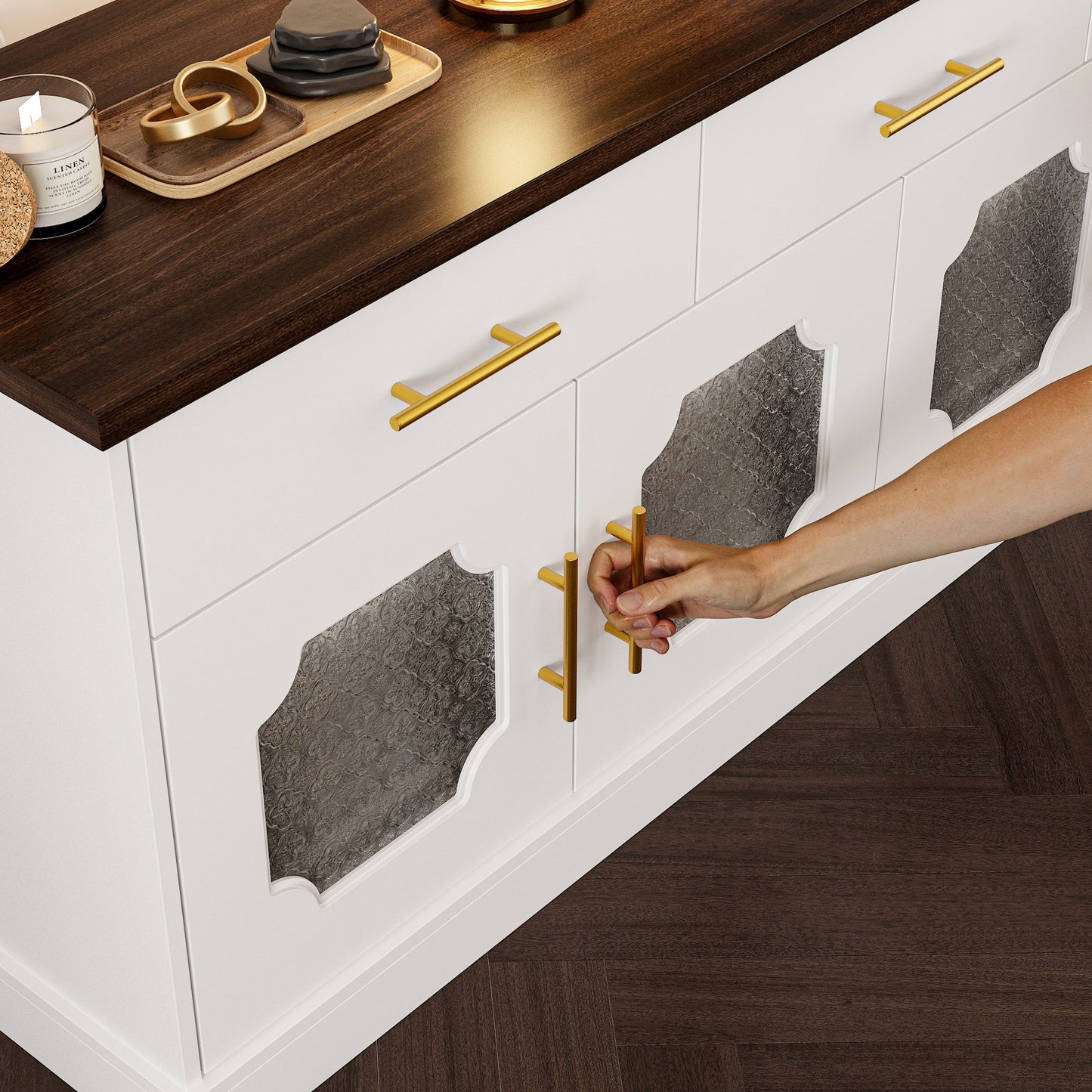 Buffet/meuble de rangement de 63 po de largeur