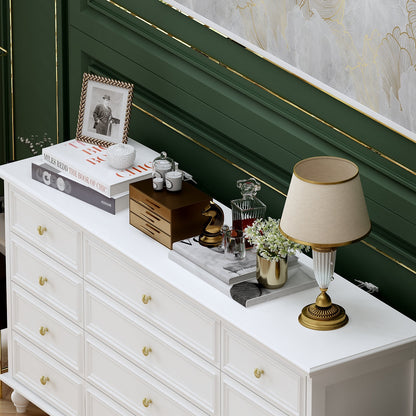 Commode à 12 tiroirs, commode triple, console large