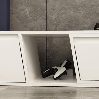 Console multimédia à 4 tiroirs de 94,5 pouces de large