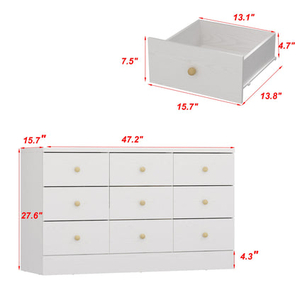 Système de dressing élégant à 9 tiroirs