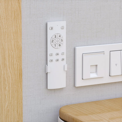 Ventilateur de plafond avec éclairage, télécommande, 3 pales réversibles en bois, 2 tiges de suspension