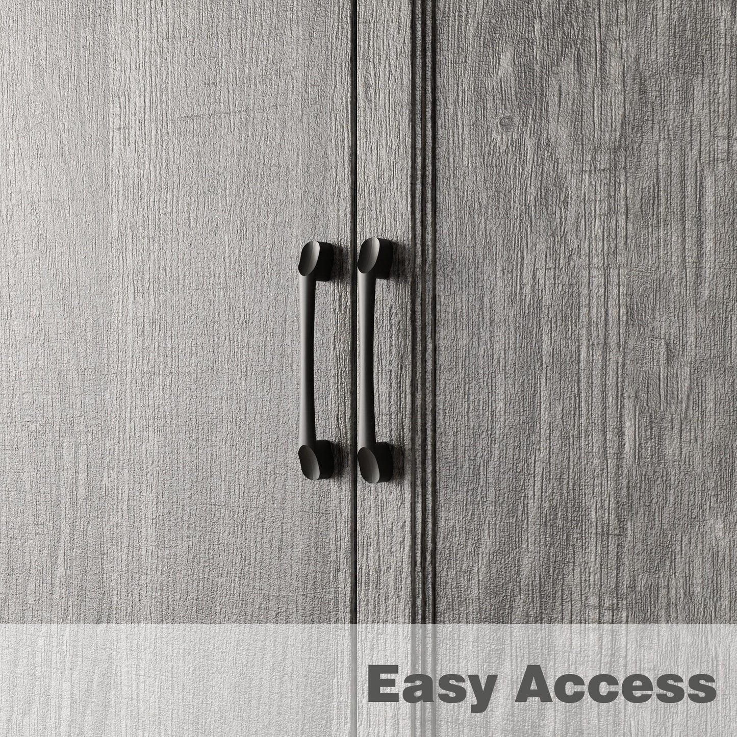 Meuble de rangement modulaire élégant : design épuré et combinaison de compartiments ouverts et fermés.