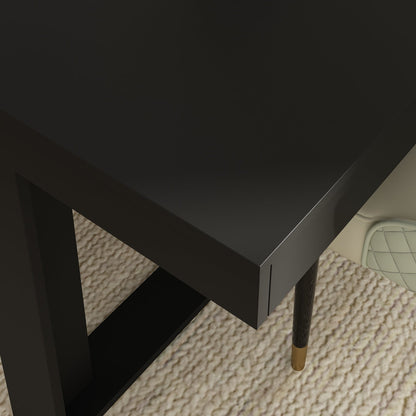 Grande table de conférence, bureau gaming avec finition bois pour réception