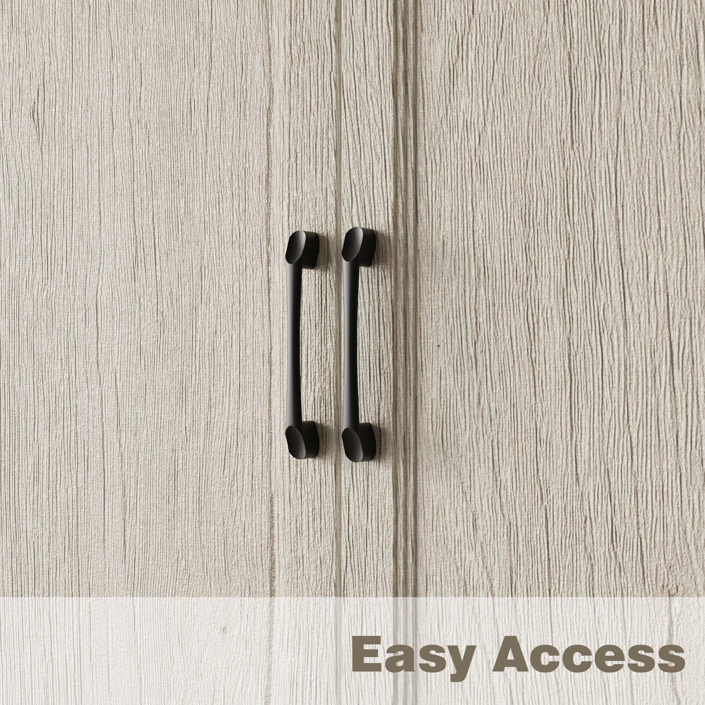 Meuble de rangement modulaire élégant : design épuré et combinaison de compartiments ouverts et fermés.