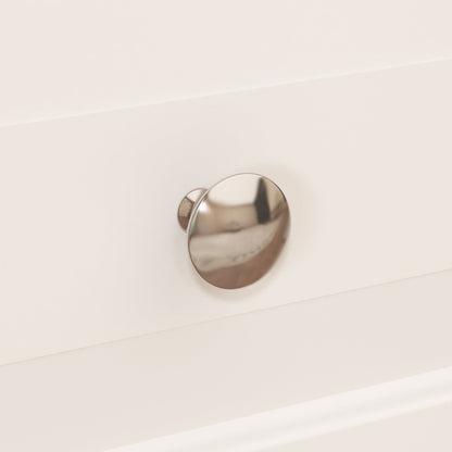 Armoire de rangement blanche pour chambre à coucher avec 3 tiroirs