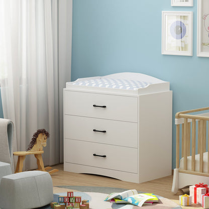 Commode à langer à 3 tiroirs pour chambre d'enfant 